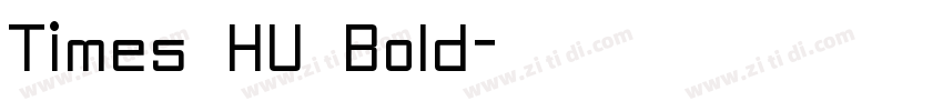 Times HU Bold字体转换